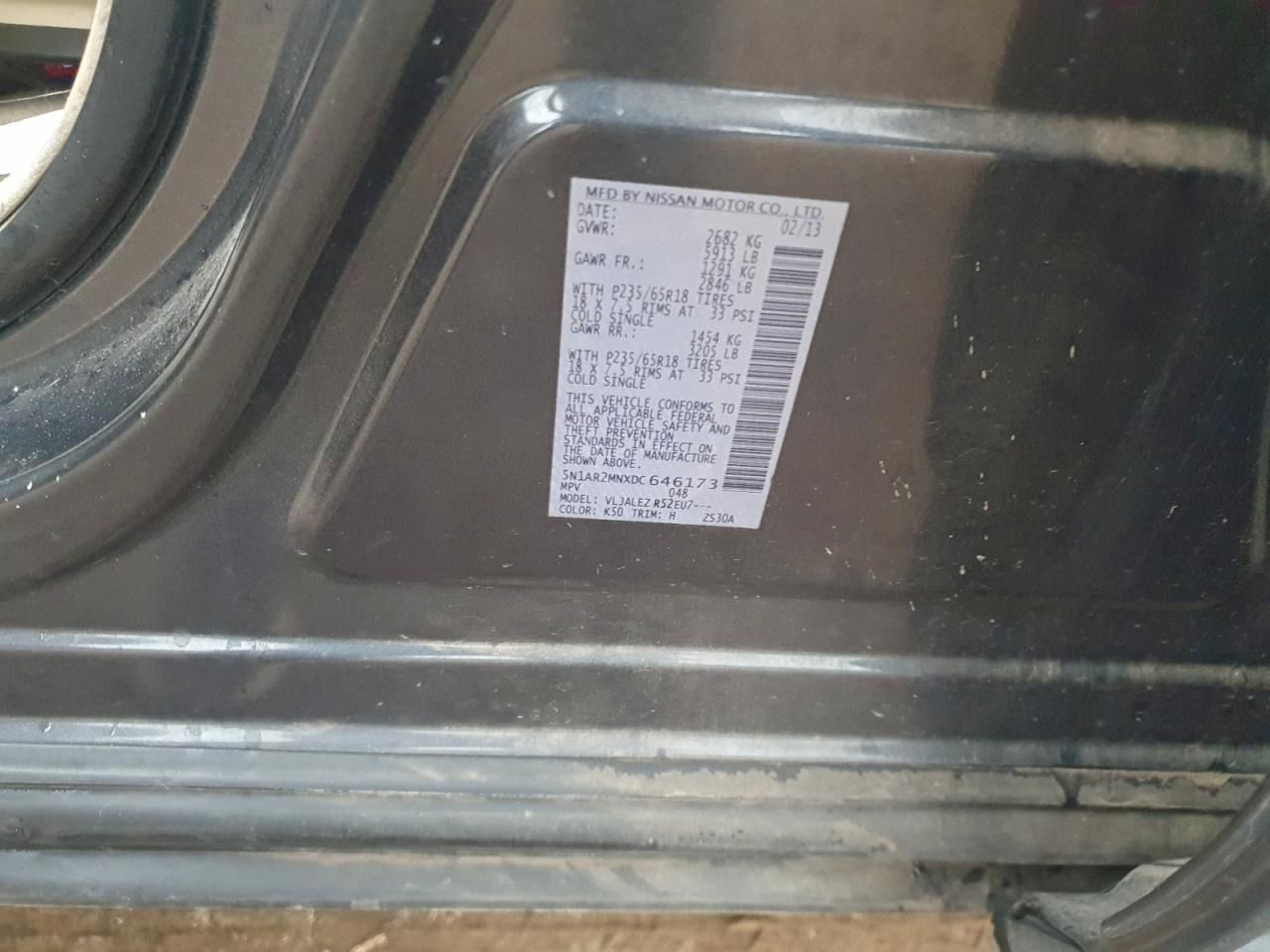 2013 Nissan Pathfinder s