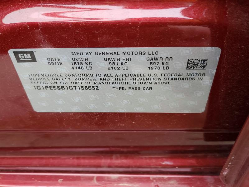 2016 Chevrolet Cruze Limited lt