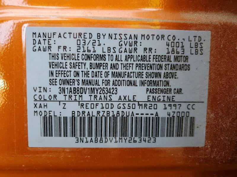2021 Nissan Sentra sr