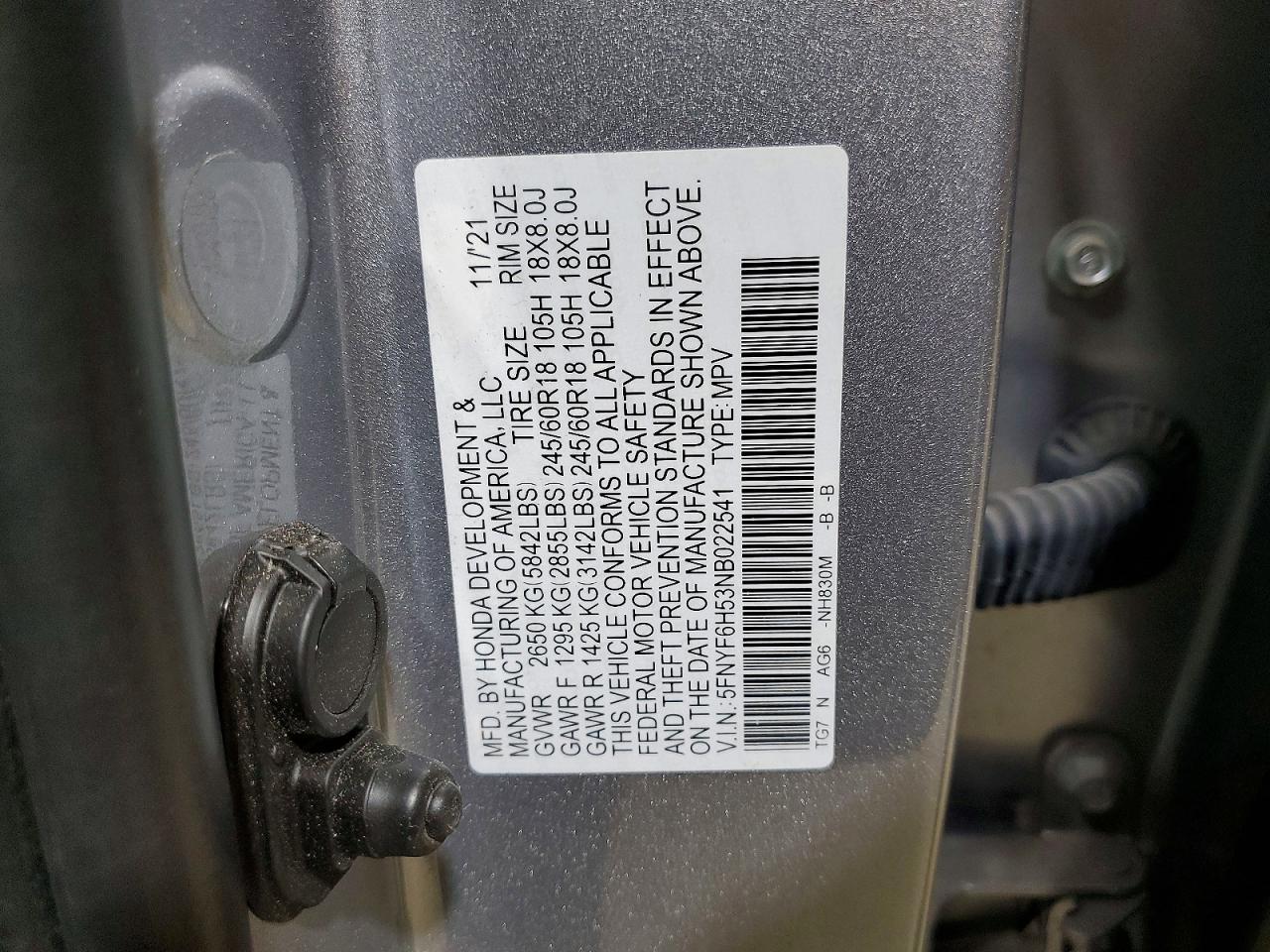 2022 Honda Pilot exl