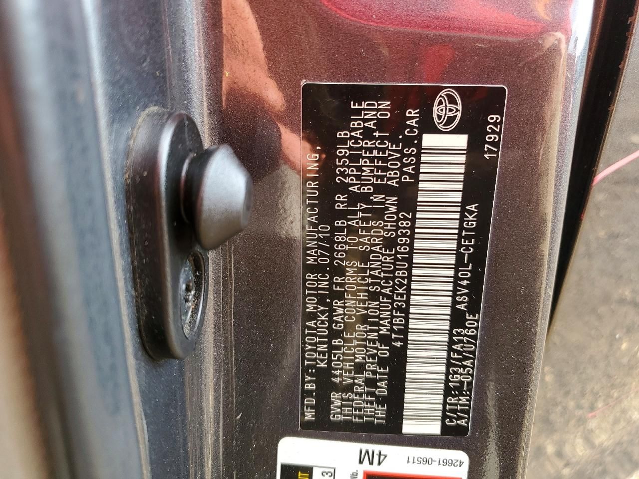 2011 Toyota Camry Base