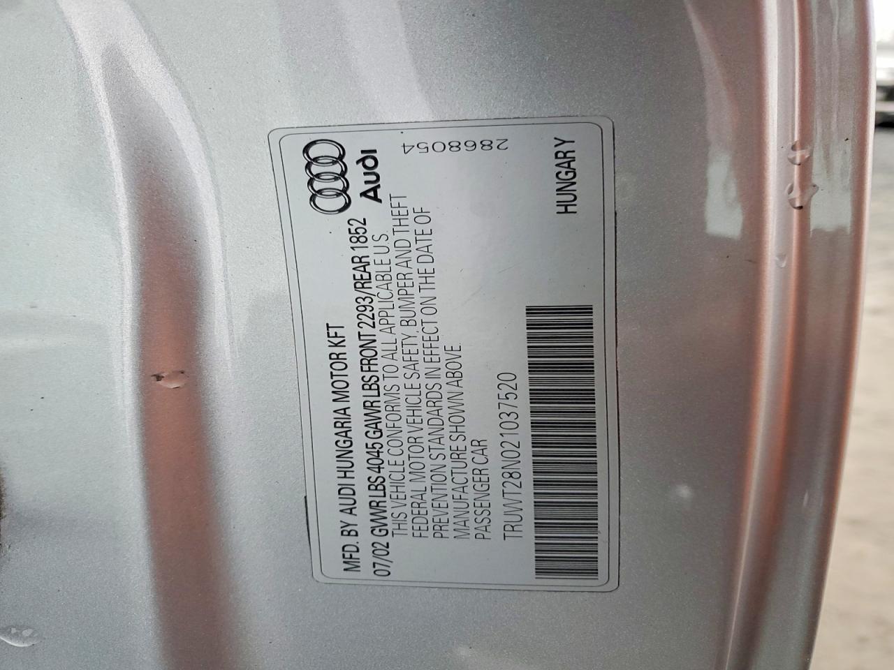 2002 Audi Tt Quattro