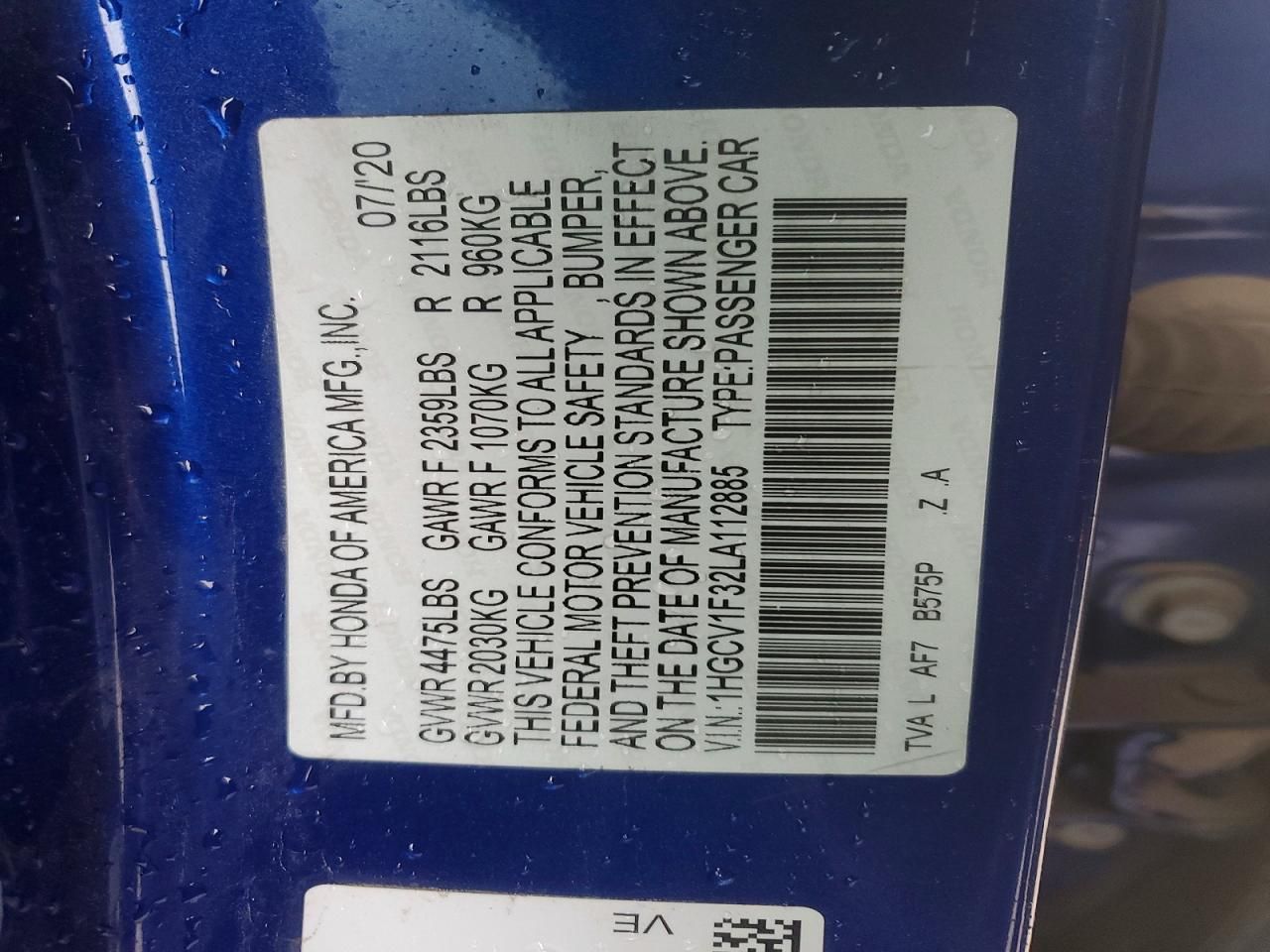 2020 Honda Accord Sport