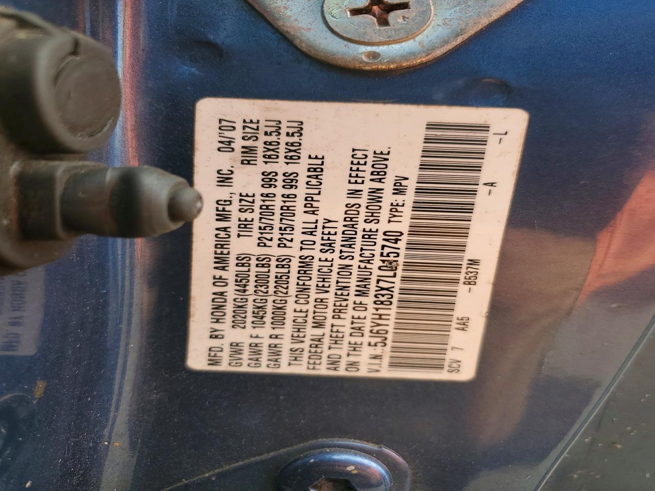 2007 Honda Element lx