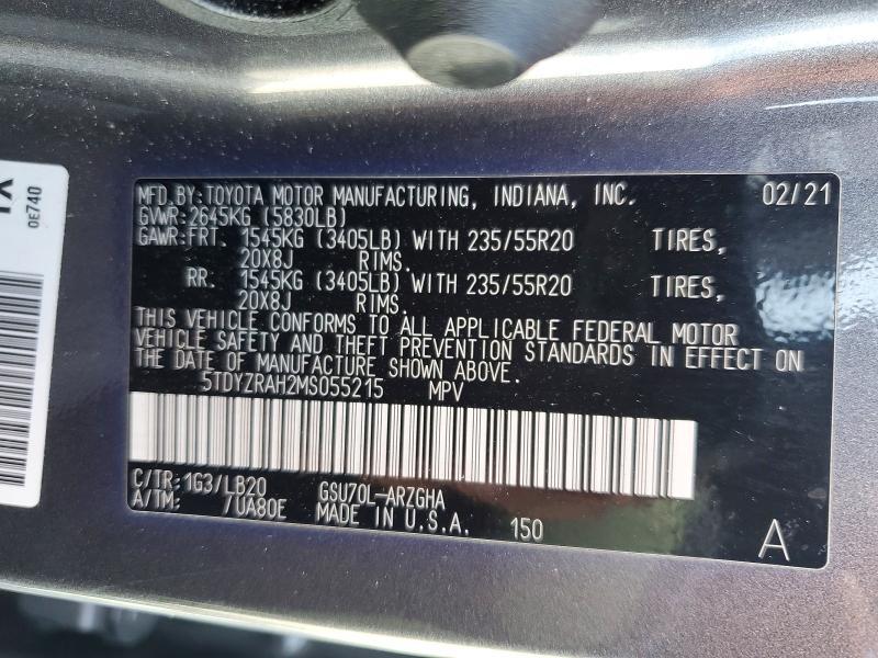 2021 Toyota Highlander Limited