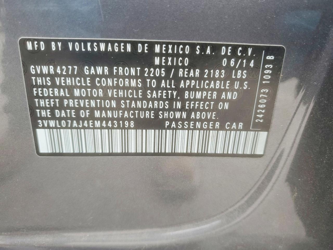 2014 Volkswagen Jetta sel