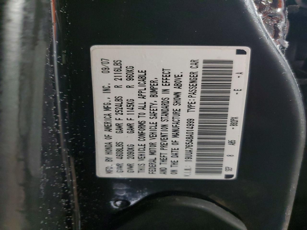 2008 Acura Tl Type s