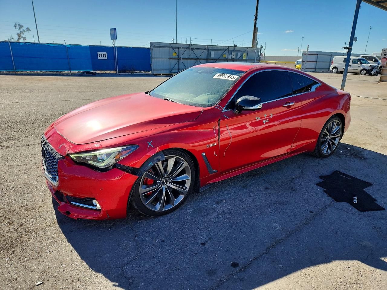 2019 Infiniti Q60 red Sport 400