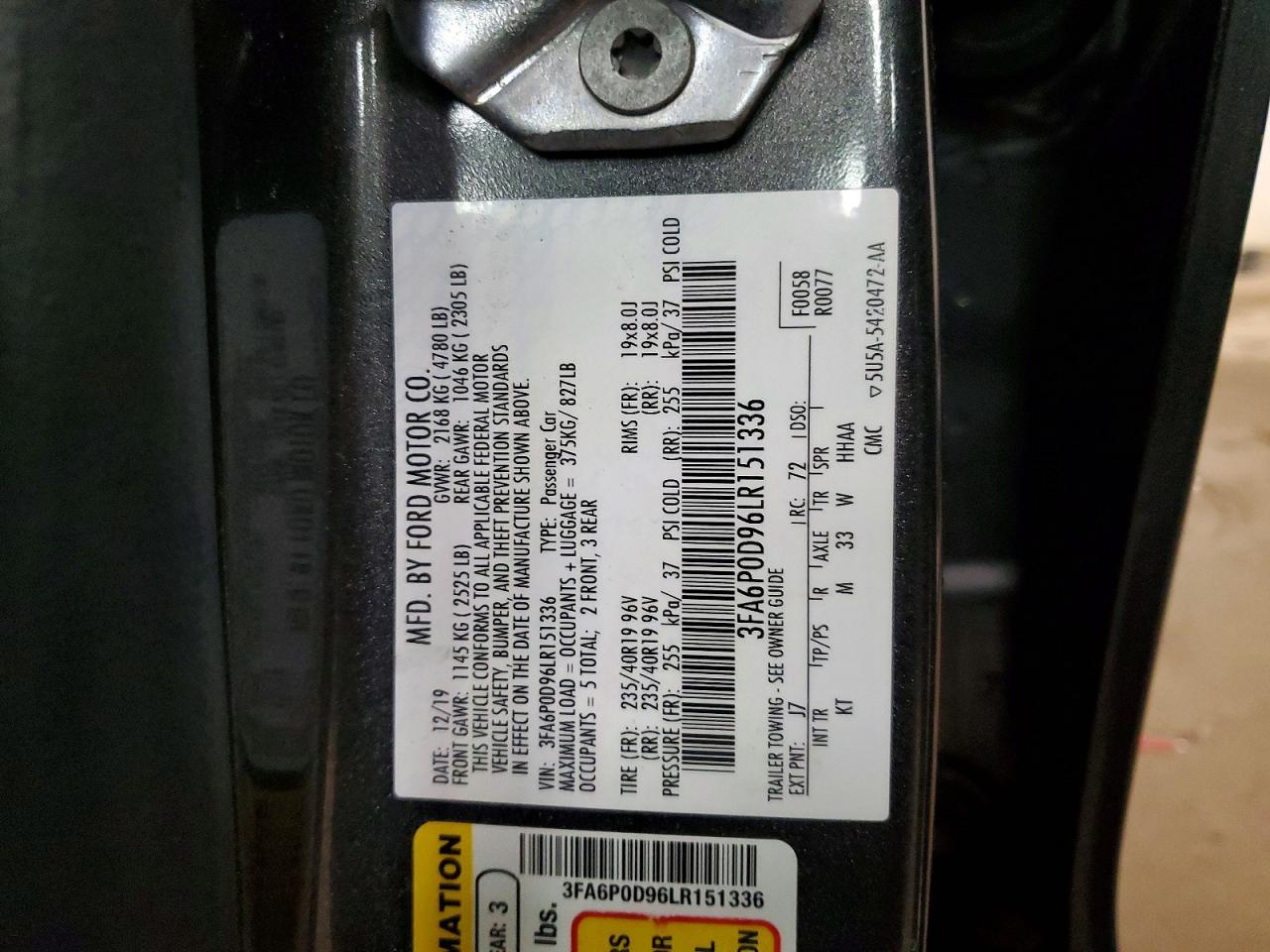 2020 Ford Fusion Titanium