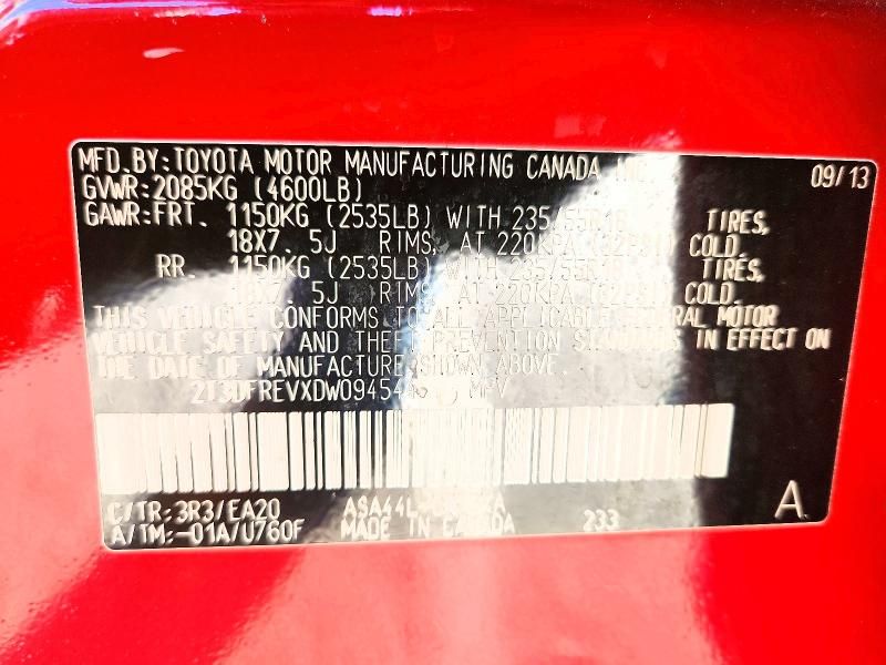 2013 Toyota Rav4 Limited