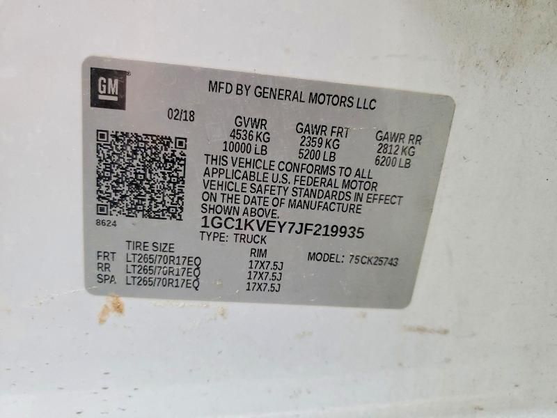 2018 Chevrolet Silverado