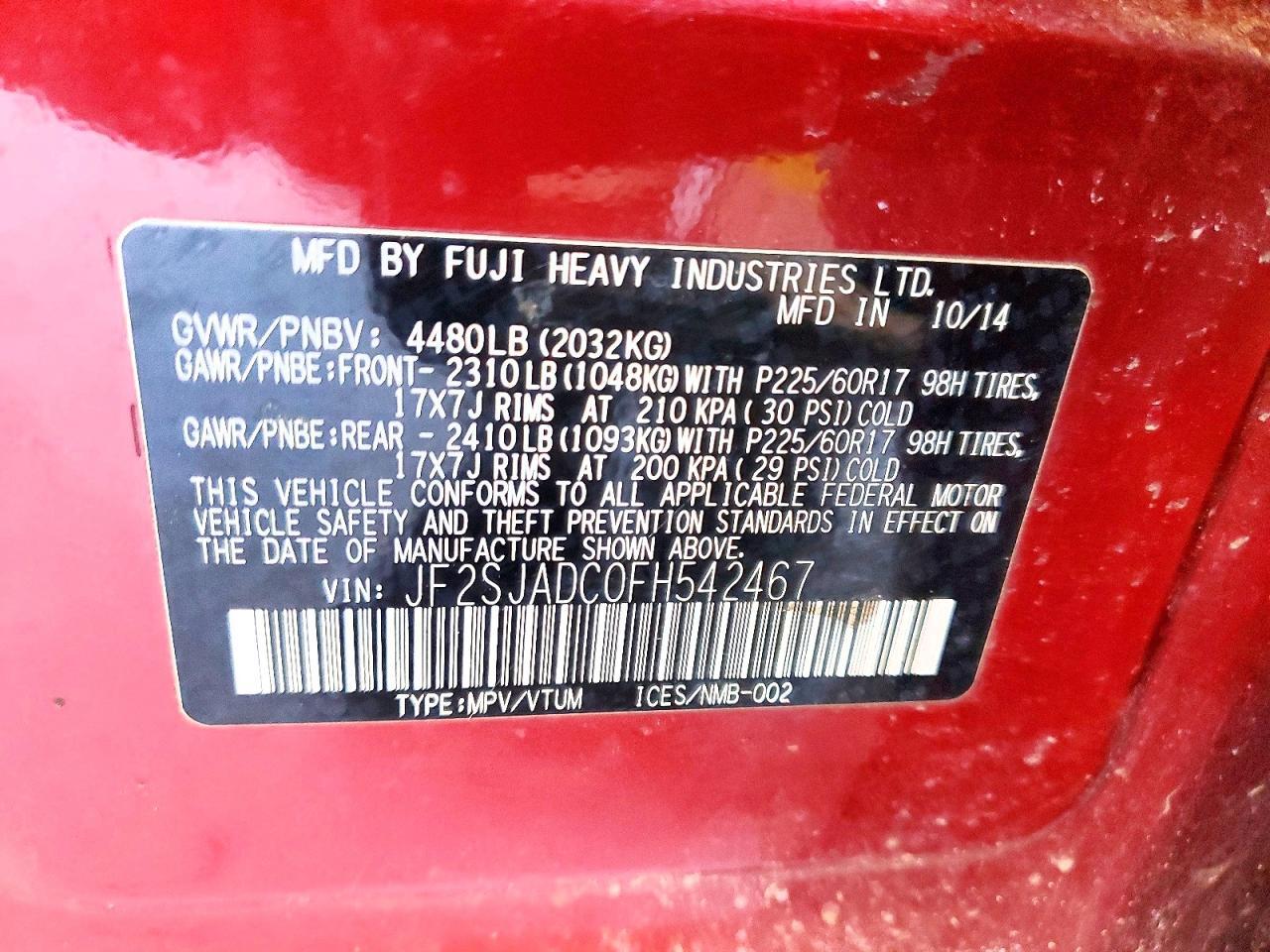 2015 Subaru Forester 2.5i Premium