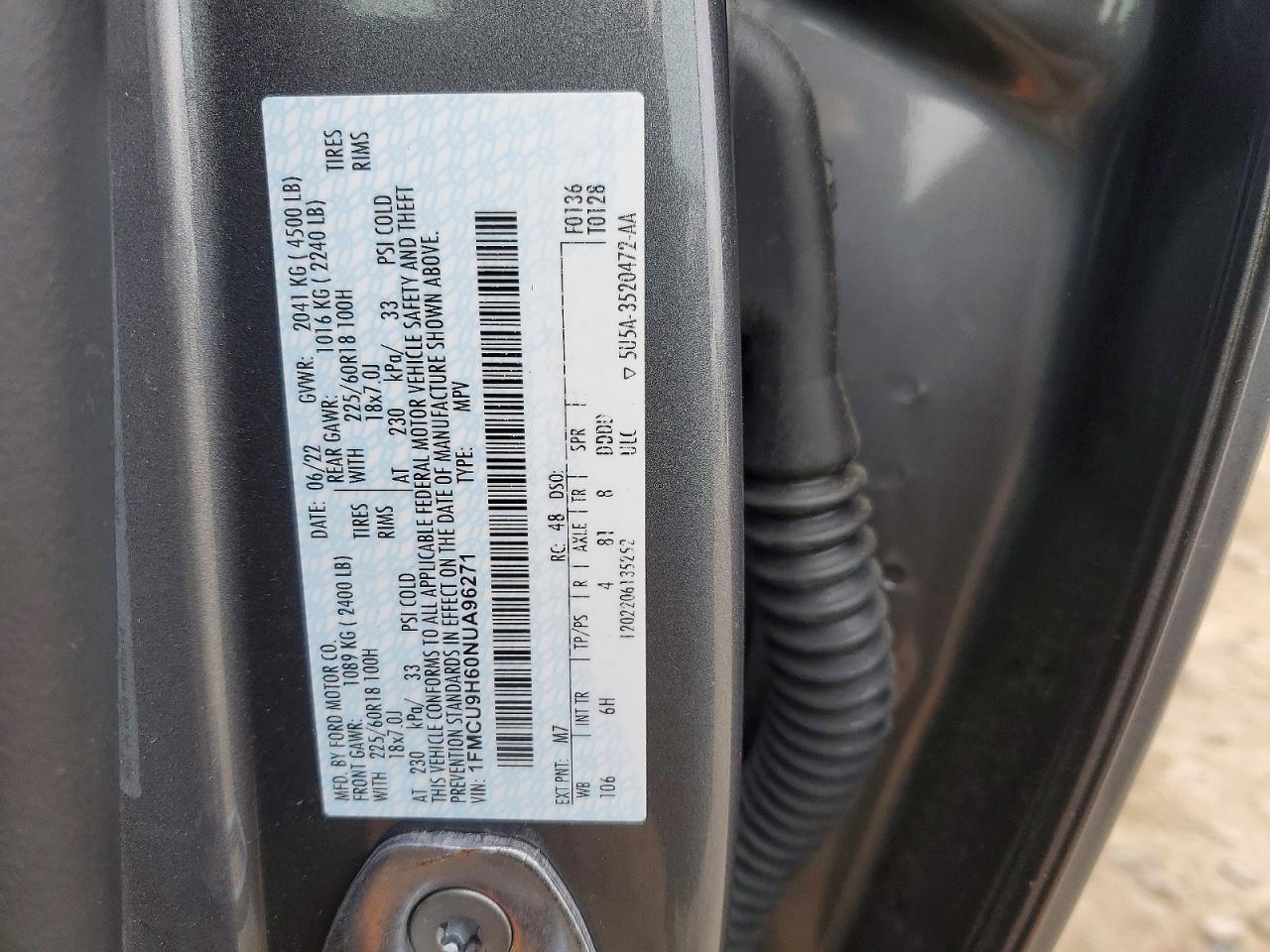 2022 Ford Escape sel