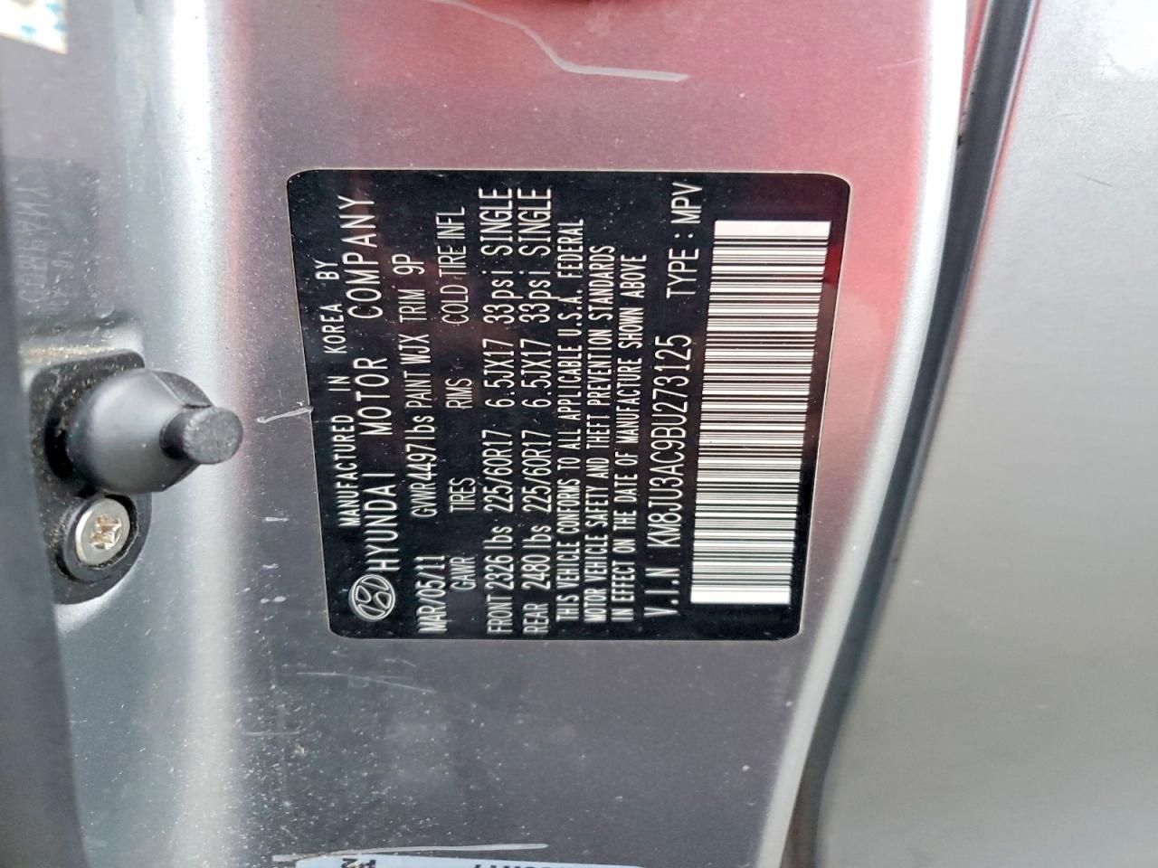 2011 Hyundai Tucson gls