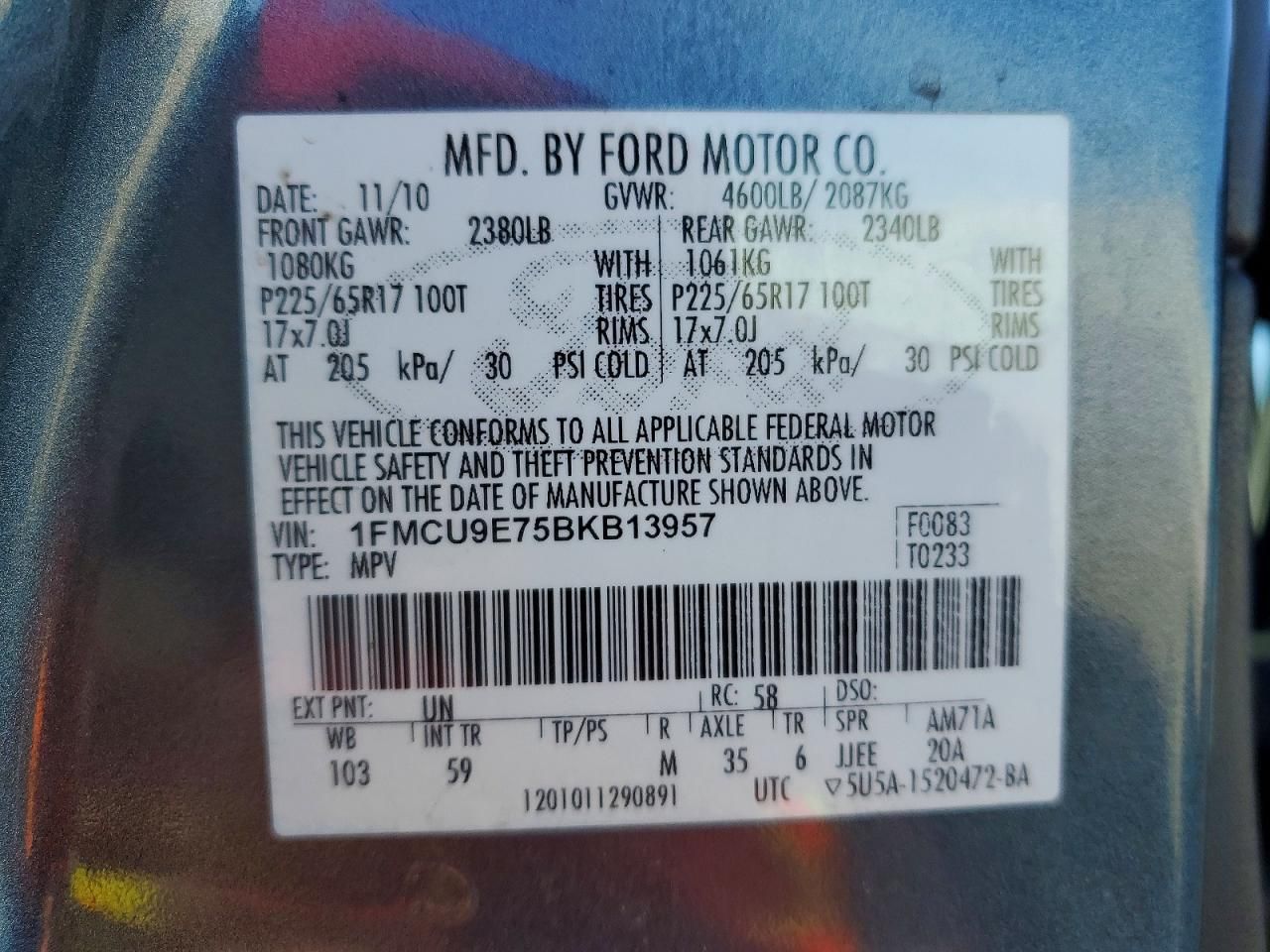 2011 Ford Escape Limited