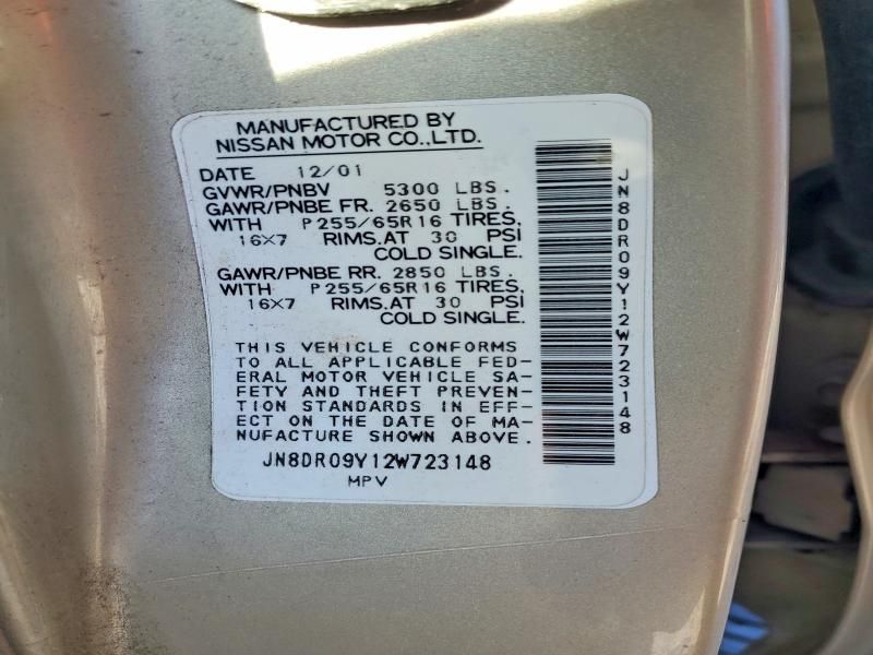 2002 Nissan Pathfinder se