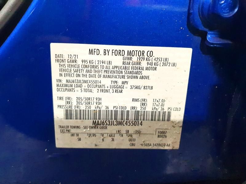 2021 Ford Ecosport ses