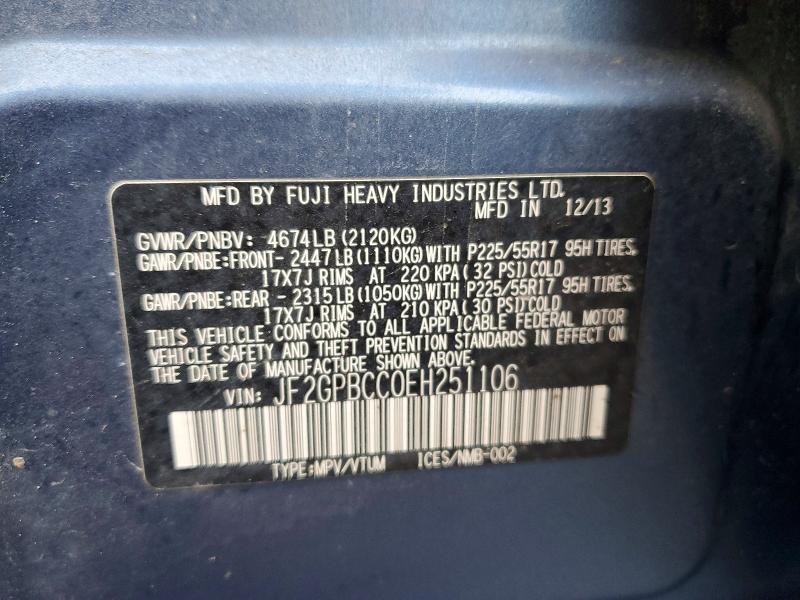 2014 Subaru Xv Crosstrek 2.0i Hybrid