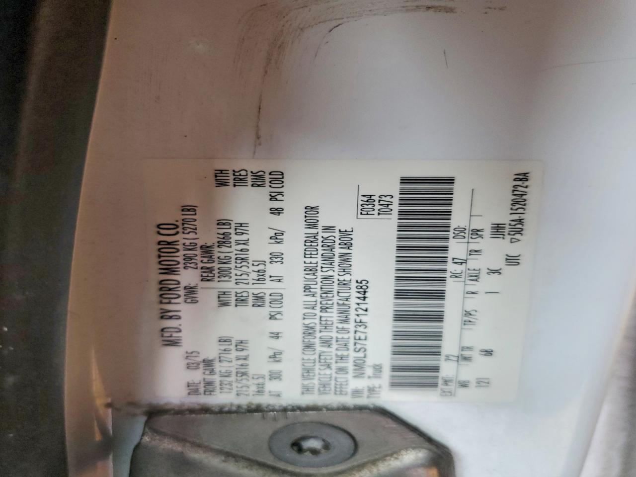 2015 Ford Transit Connect XL