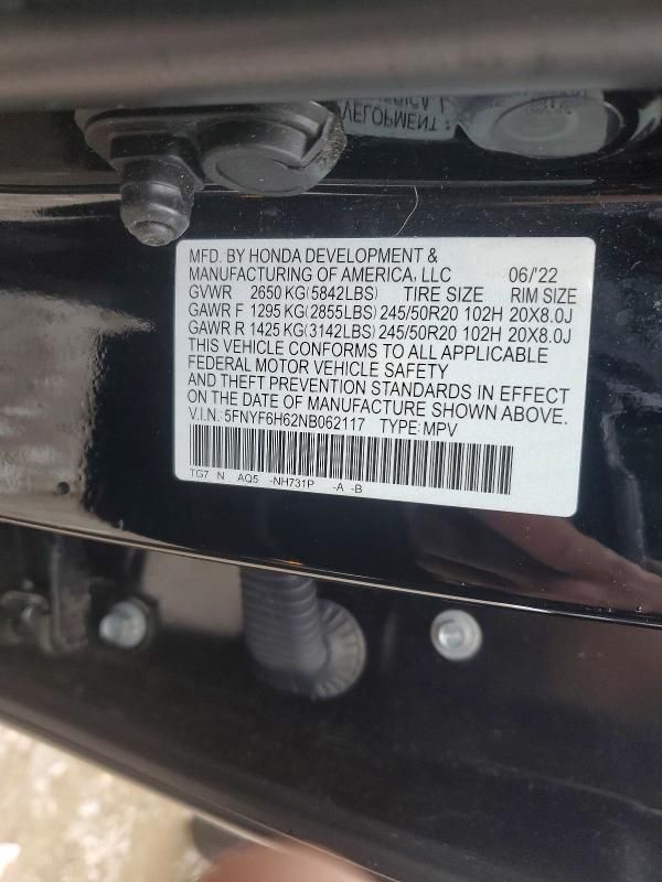 2022 Honda Pilot Touring