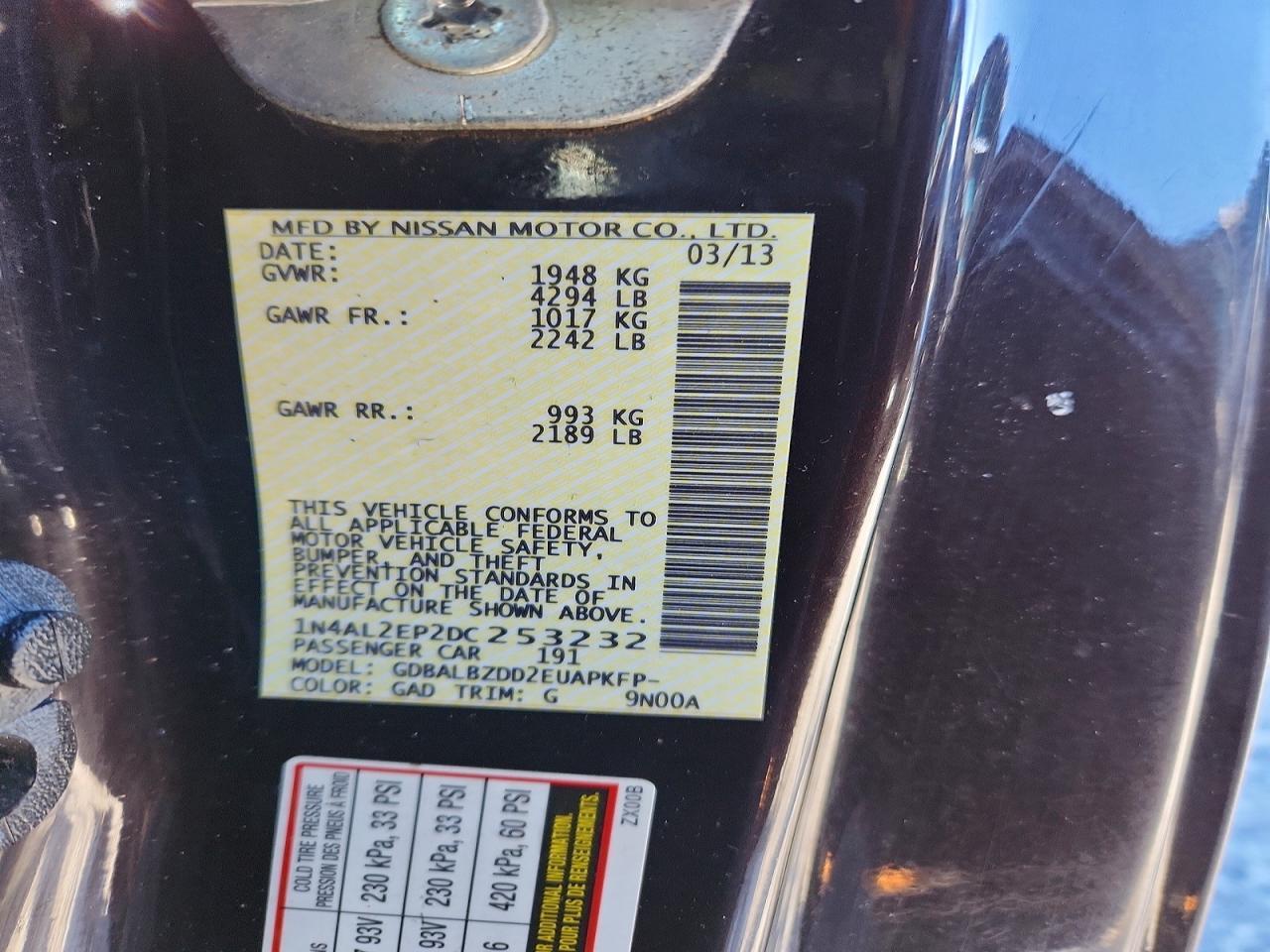 2013 Nissan Altima s