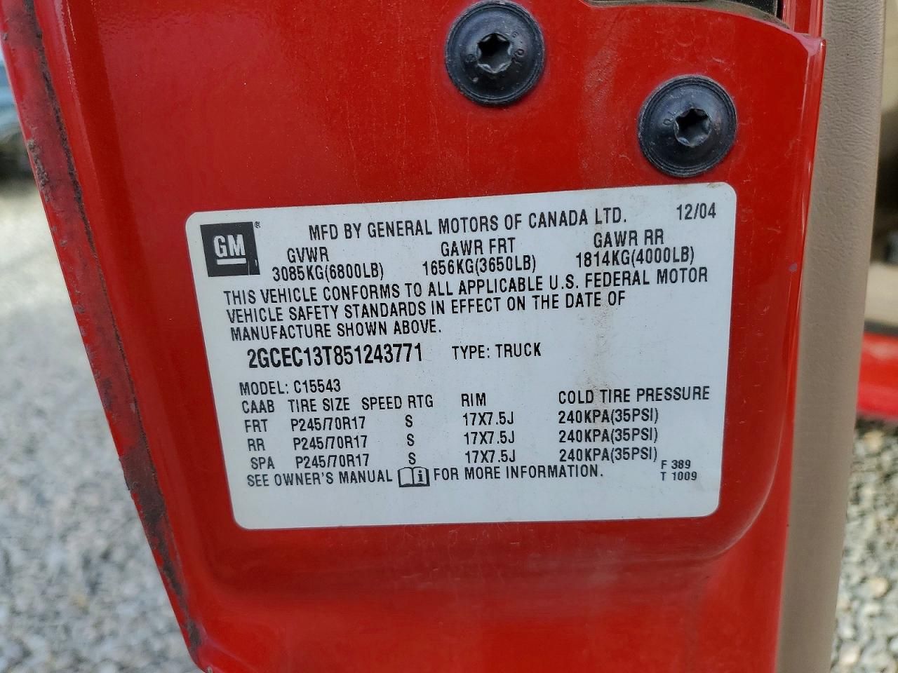 2005 Chevrolet Silverado C1500