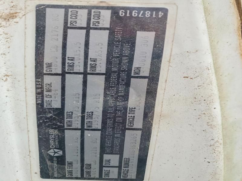 1984 Dodge D-series D150