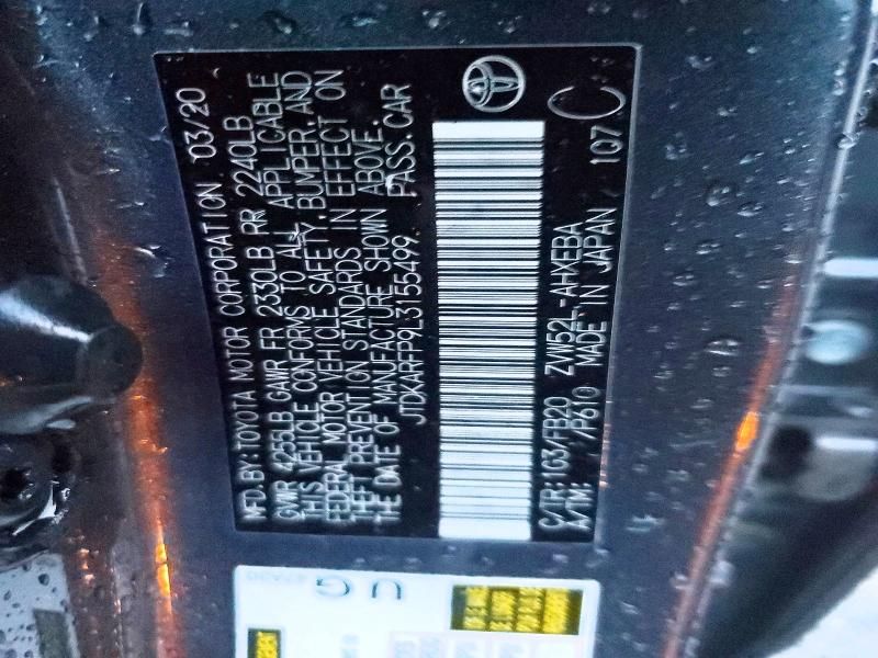 2020 Toyota Prius Prime le