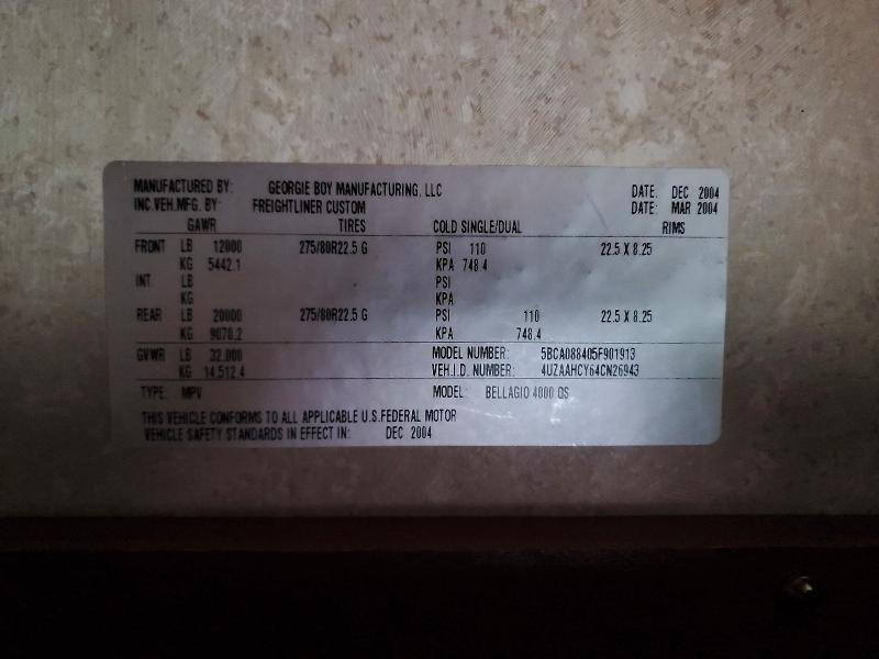 2004 Freigliner 2004 Georgie BOY Bellagio Motorhomes