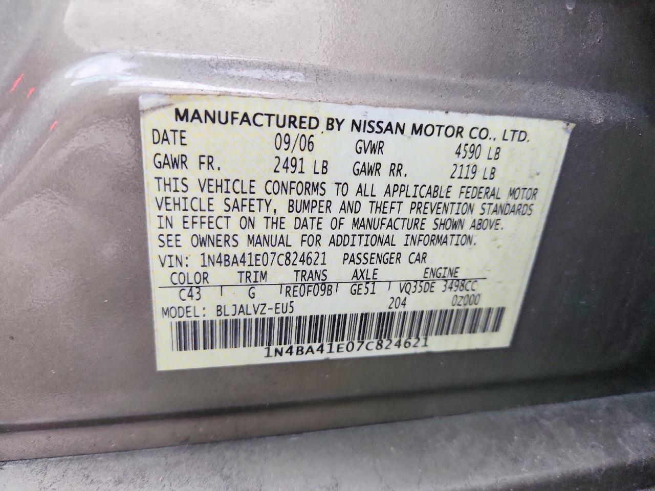 2007 Nissan Maxima se