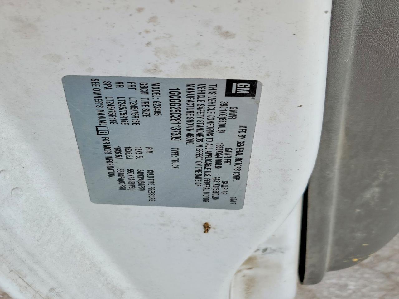 2008 Chev Express G2500