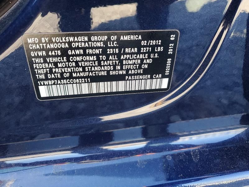 2012 Volkswagen Passat se