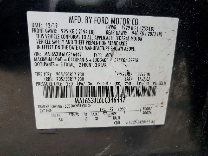 2020 Ford Ecosport ses