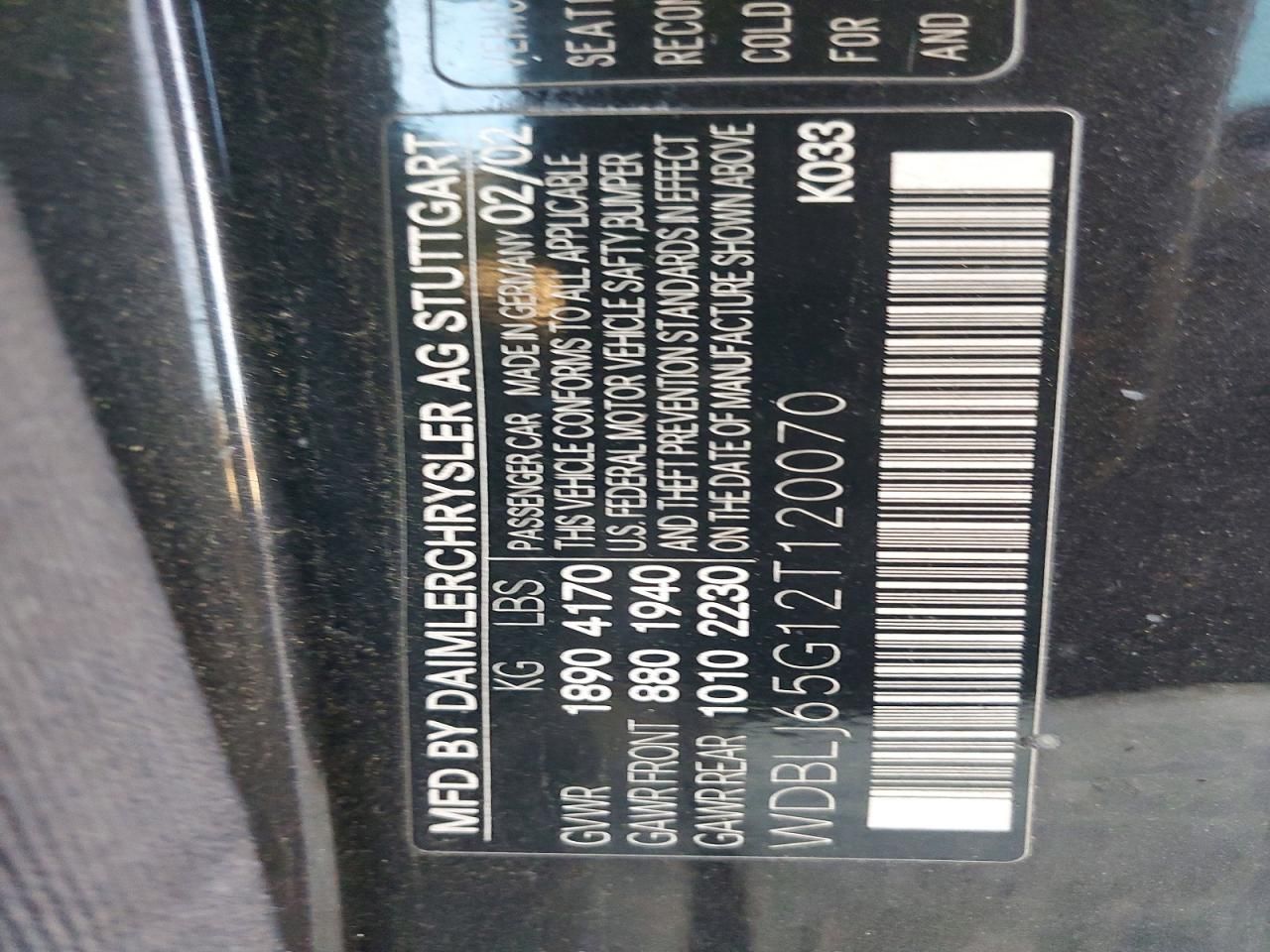 2002 Mercedes-Benz Clk 320