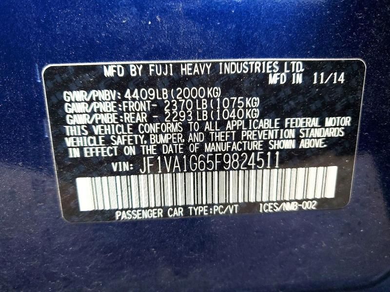 2015 Subaru Wrx Limited