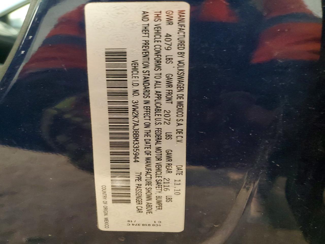 2011 Volkswagen Jetta Base