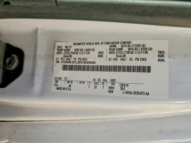 2013 Ford E350 BOX Truck