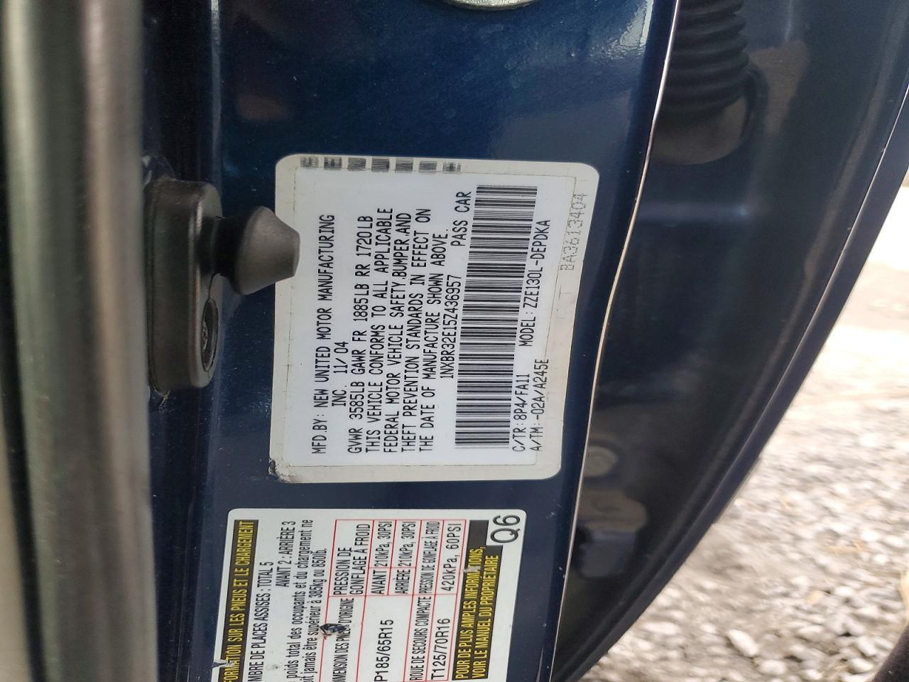 2005 Toyota Corolla ce