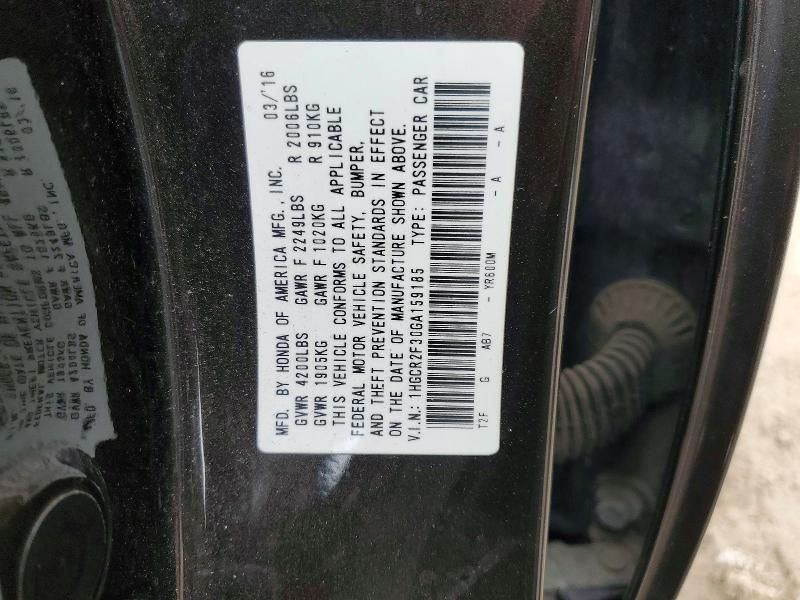 2016 Honda Accord lx