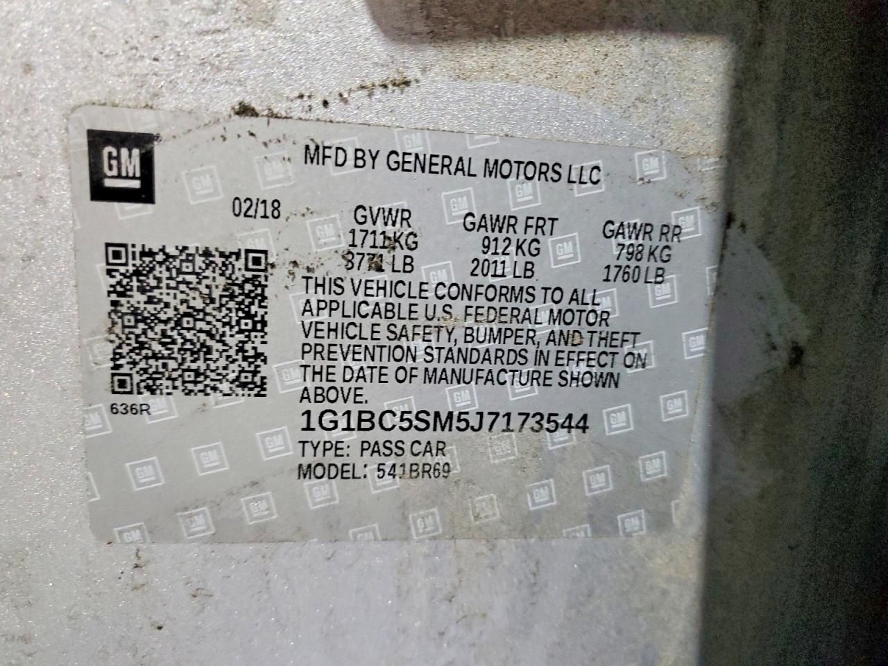 2018 Chevrolet Cruze ls