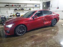 Infiniti salvage cars for sale: 2016 Infiniti Q50 red Sport 400