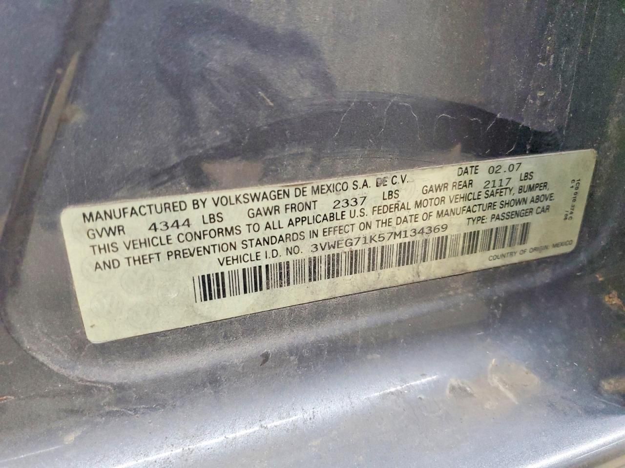 2007 Volkswagen Jetta Wolfsburg