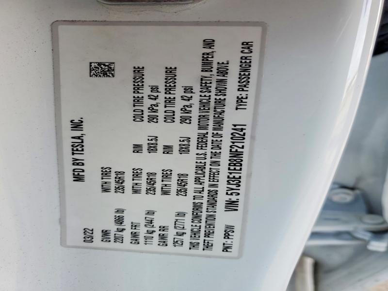 2022 Tesla Model 3