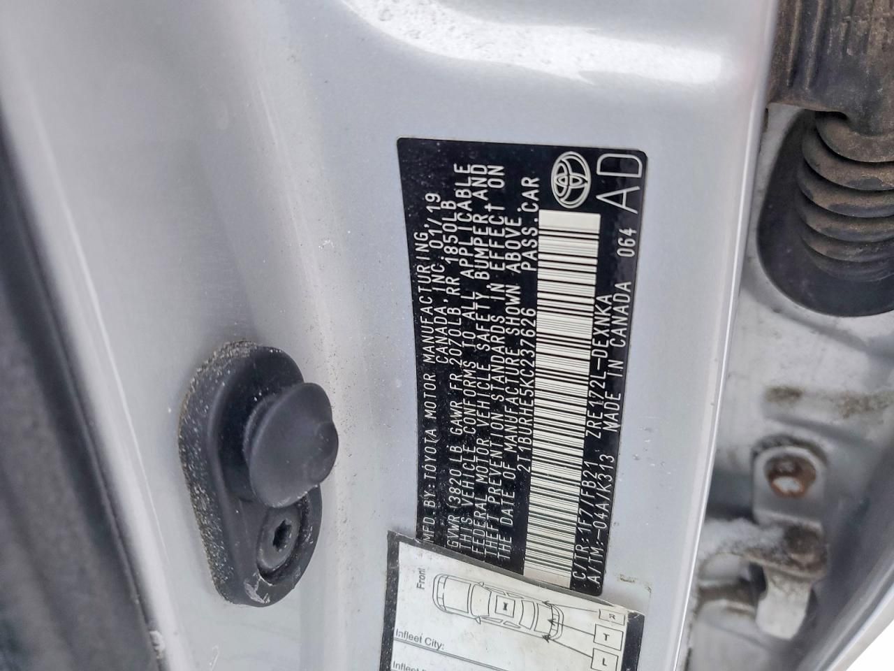 2019 Toyota Corolla l