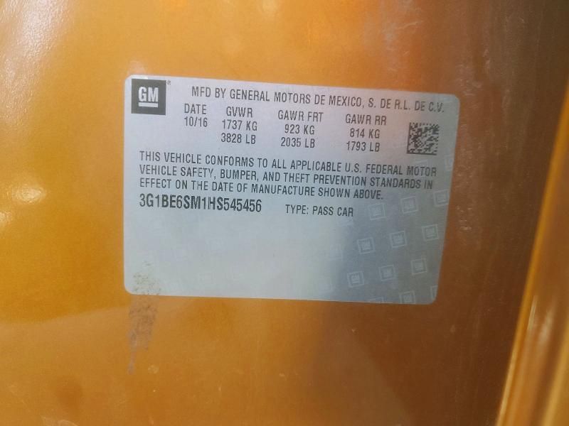 2017 Chevrolet Cruze lt