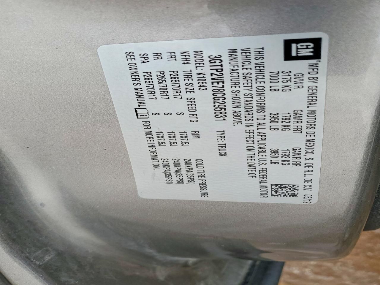 2012 GMC Sierra K1500 sle