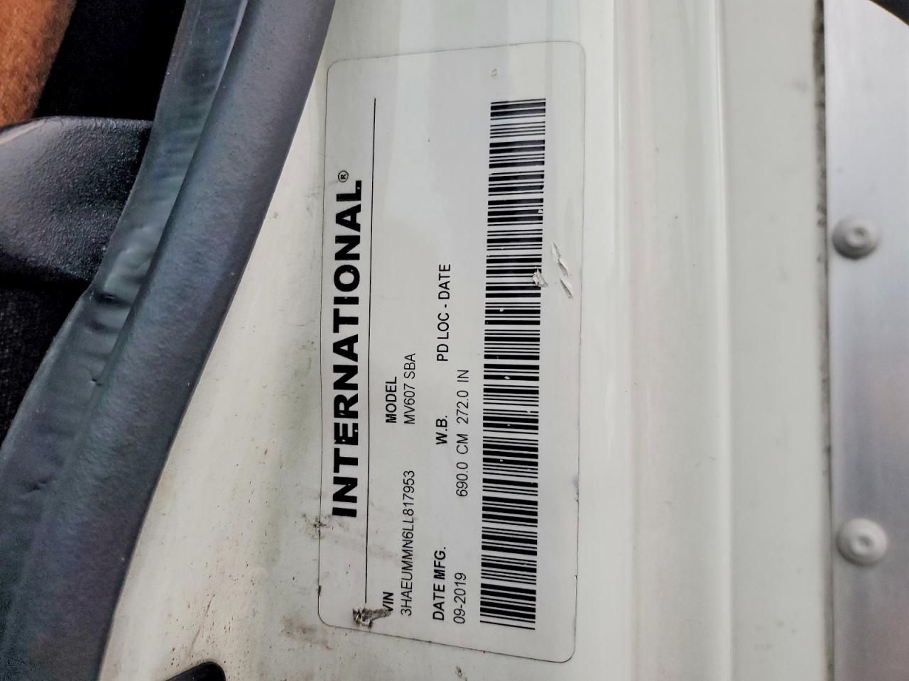 2020 International Mv607