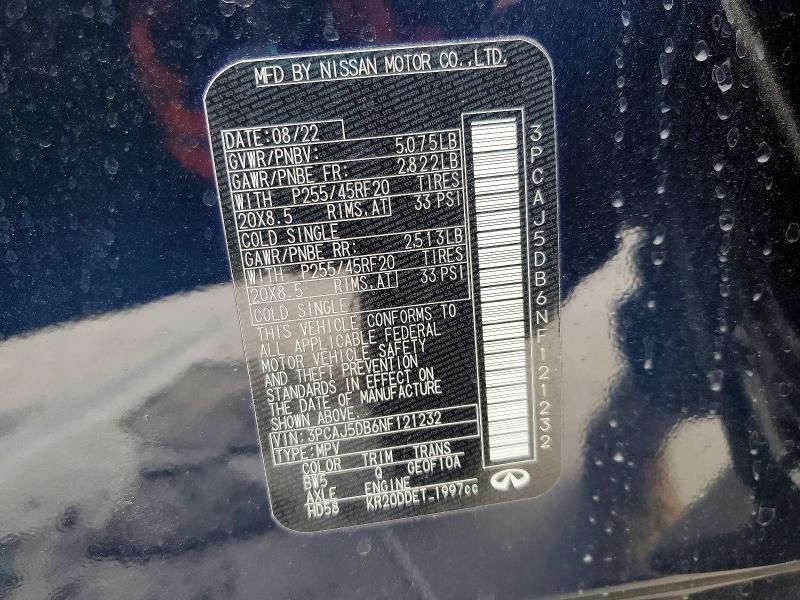 2022 Infiniti Qx50 Autograph