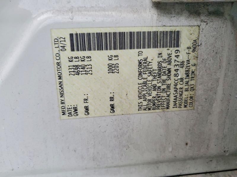 2012 Nissan Maxima s