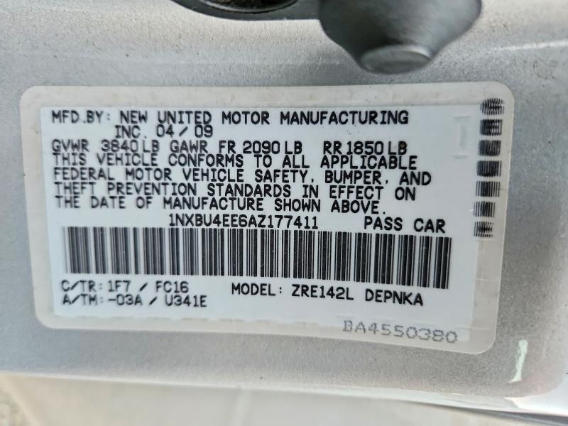 2010 Toyota Corolla Base